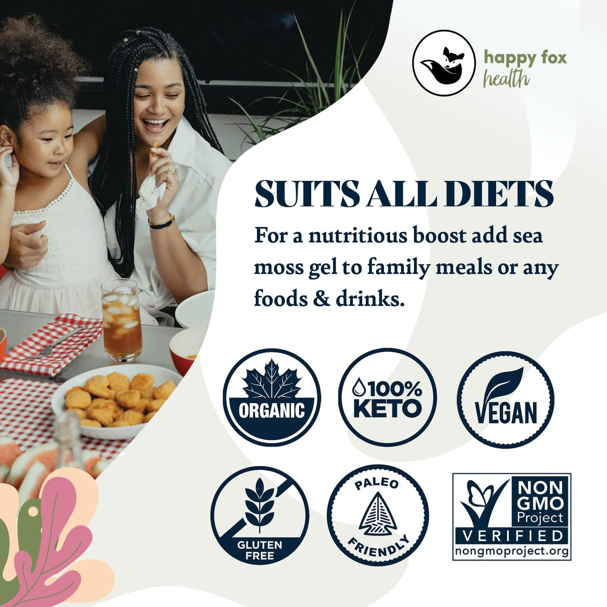 Sea Moss Orgánico Gold - Rico en Vitaminas, Non-GMO, 75oz