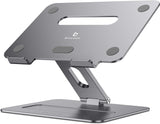 Brocoon - Soporte ajustable para computadora portátil, soporte ergonómico de aluminio para MacBook con ventilación térmica, elevador para portátil compatible con portátiles de 10 a 17 pulgadas