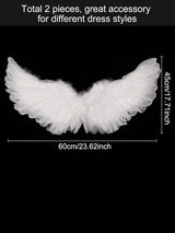 Disfraces de Alas de ángel con alas blanco talla única