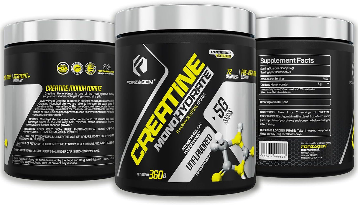 Forzagen Creatina Monohidratada Micronizada 72 Servings