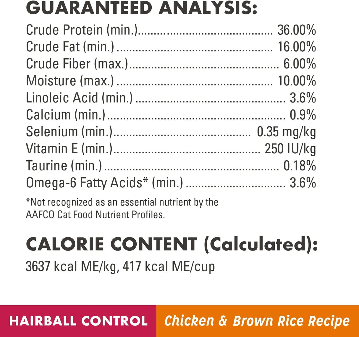 NUTRO WHOLESOME ESSENTIALS - Alimento seco natural para gatos, control de bola de pelo para gatos adultos, receta de pollo y arroz integral, croquetas para gatos, bolsa de 5 libras
