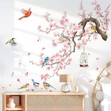 Stickers de Pared Wondever Flores de Cerezo para Dormitorio
