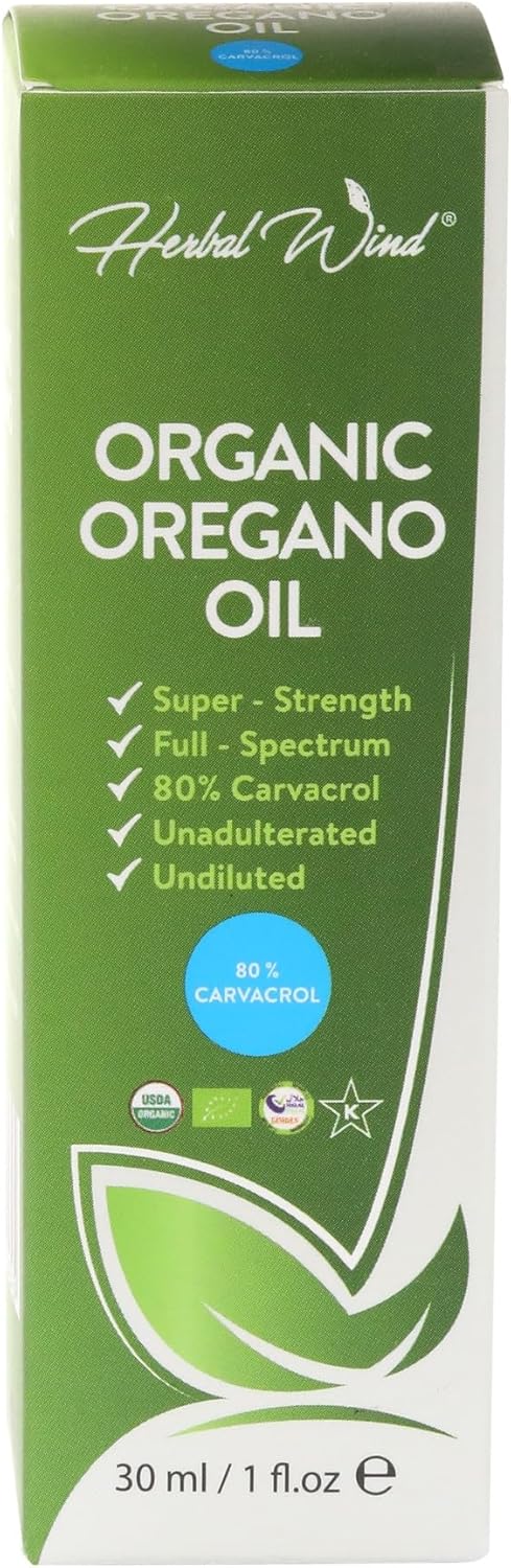 Aceite de Orégano Orgánico  Suplementos Herbales Veganos