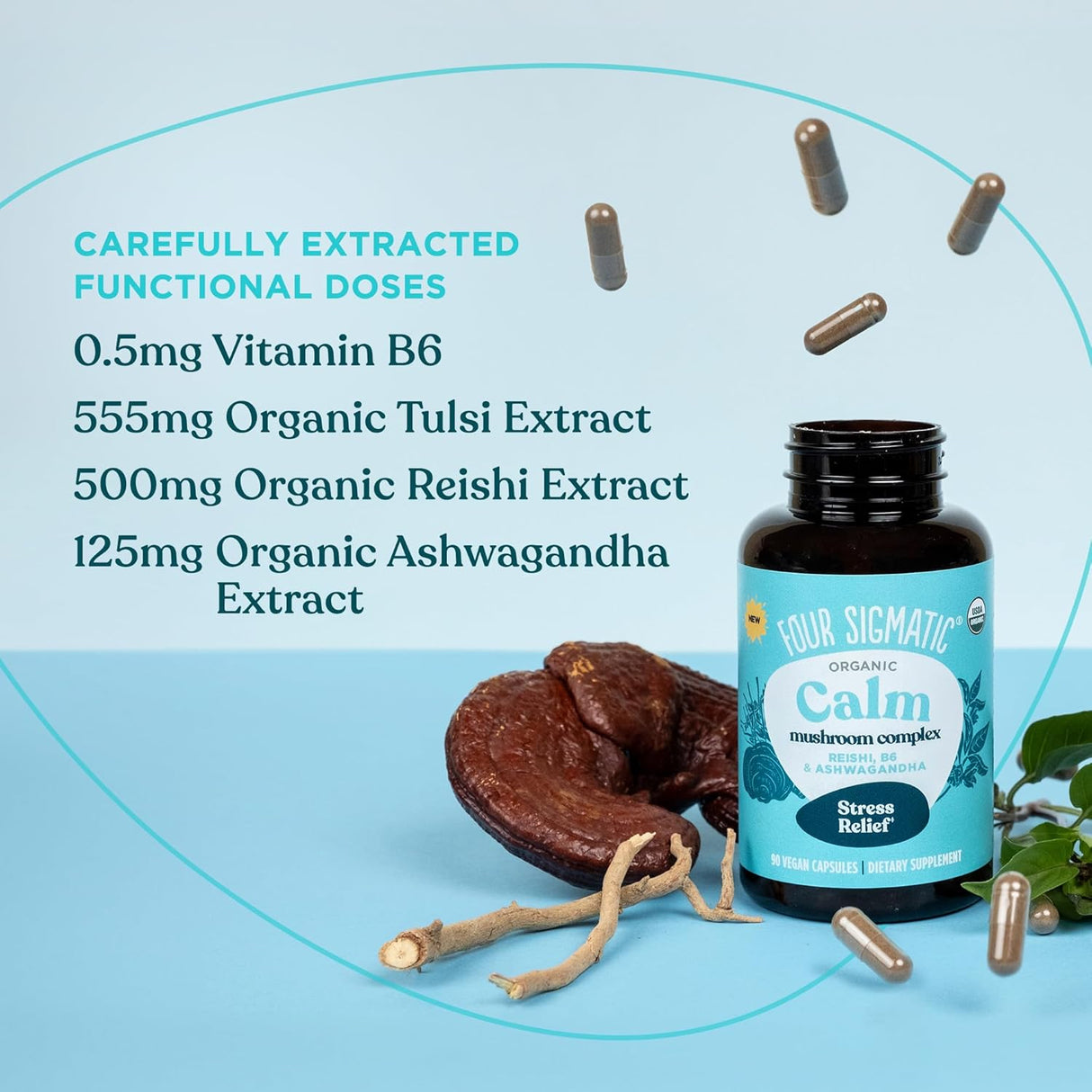 Suplemento calmantes vegano aliviar el estrés  vitamina B6