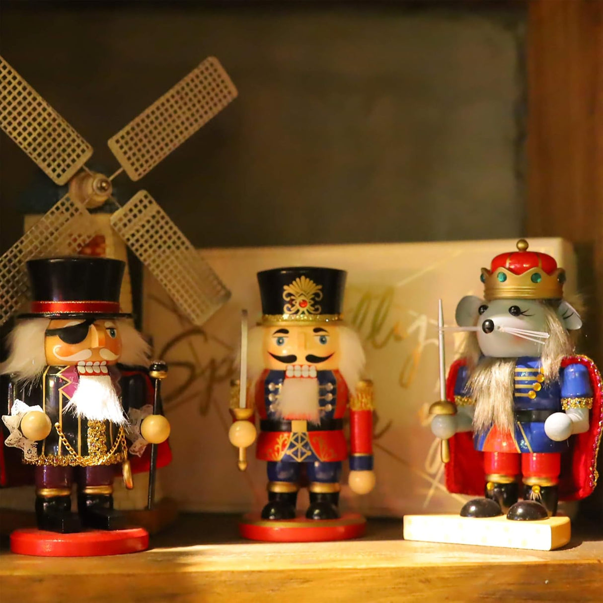 Figuras de Nutcrackers FUNPENY, 7'' Soldado y Pirata, 3 Pzs