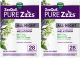ZzzQuil PURE Zzzs Melatonina para dormir, 56 tabletas
