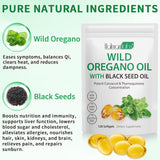 Aceite de Orégano con Semilla Negra, Orgánico, 120 cápsulas