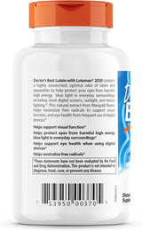 Luteína Doctor's Best, 20 mg, 180 Softgels, Sin GMO, Sin Gluten