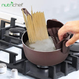 Colador de silicona con clip NutriChef NCCW14SBRSDRA