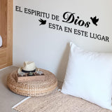 Vinilo Decorativo Espiritual, El Espíritu de Dios, 36x7.9