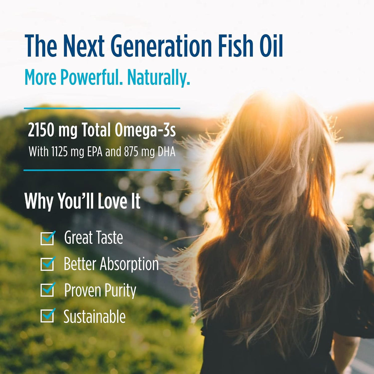 Suplemento Ultimate Omega 2X, sabor a limón  de omega-3