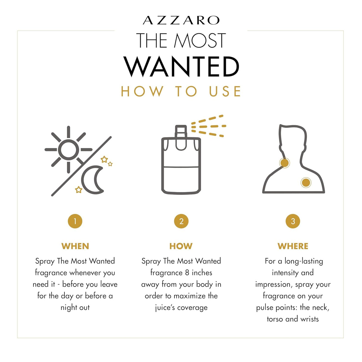 Perfumes Azzaro  Colonia para hombre 3,38 onzas líquidas