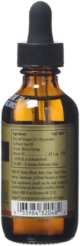 Solgar Liquid Vitamin D3 (Colecalciferol) 125mcg (5000 UI)