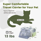 Transportín Pawaii para gatos, suave, plegable y cómodo.