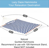Hamaca Doble Quilted Lazy Daze, 12 FT, 450 LBS, con cojín