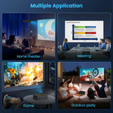 Proyector FUDONI 5G WiFi 1080P 15000L, Compatible con HDMI