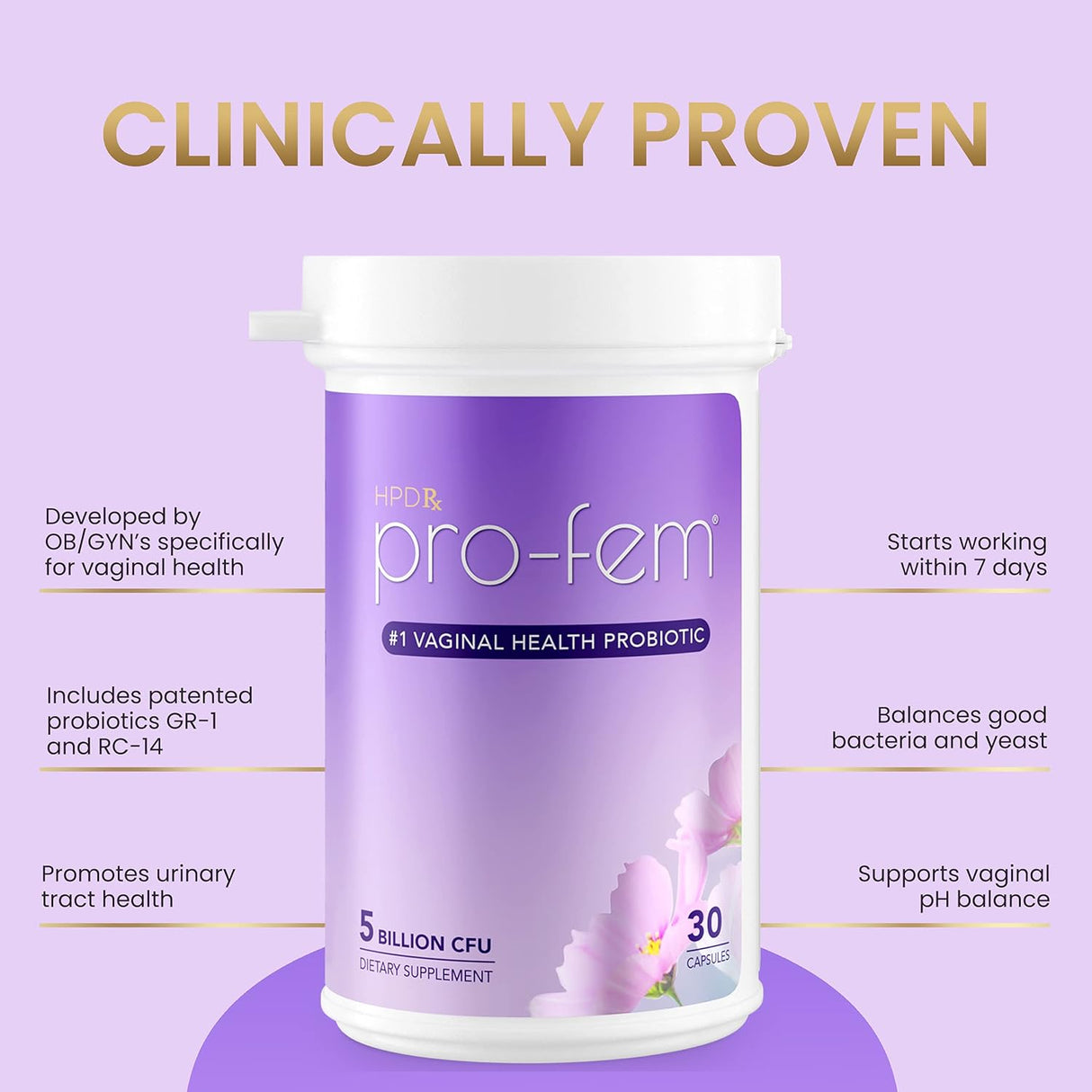 Probiótico de salud vaginal | Probióticos vaginales 30 cáp