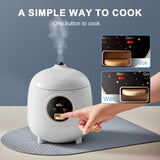 Cocedor de Arroz 2 Tazas, A-Snow, 1.2L, Antiadherente, BPA Free