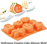 Molde Silicona Halloween AUOCATTAIL 2 Piezas para Repostería