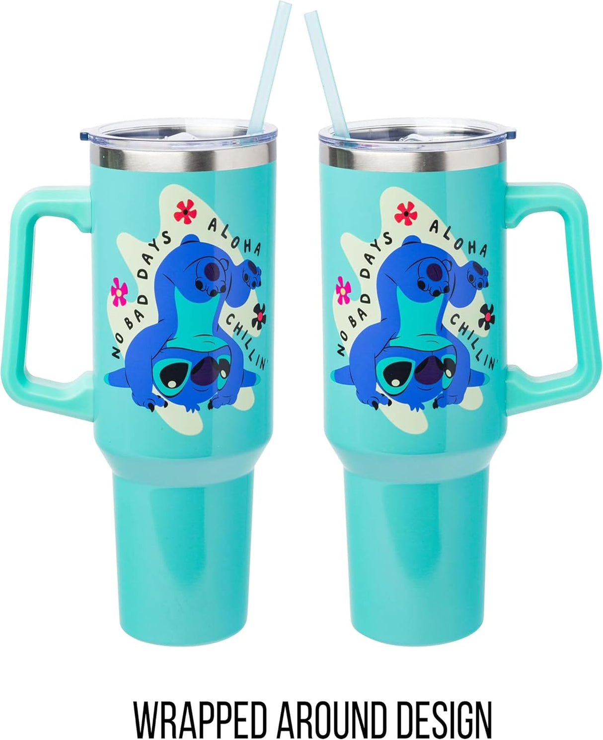Vaso de Acero Inoxidable Silver Buffalo Aloha No Bad Days 40 oz
