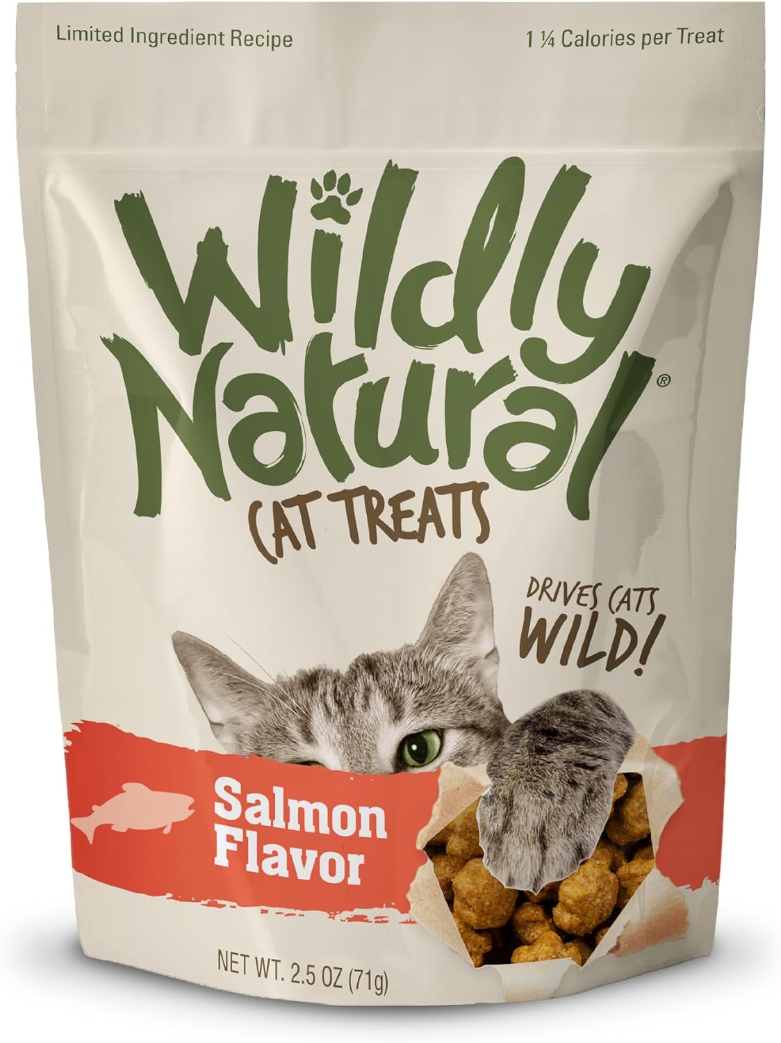Golosinas para gatos, 2.5 onzas, sabor a salmón