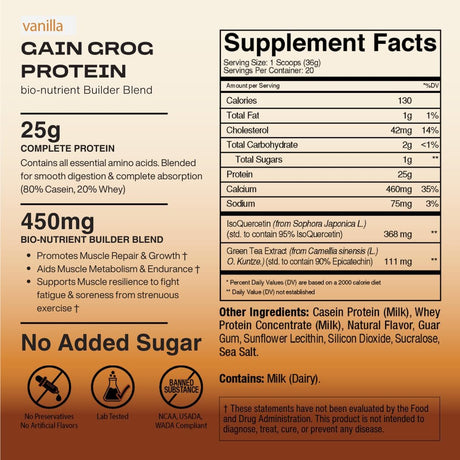 Proteína Vanilla con pro-Endurance Bionutrients, 25g, 20 srv