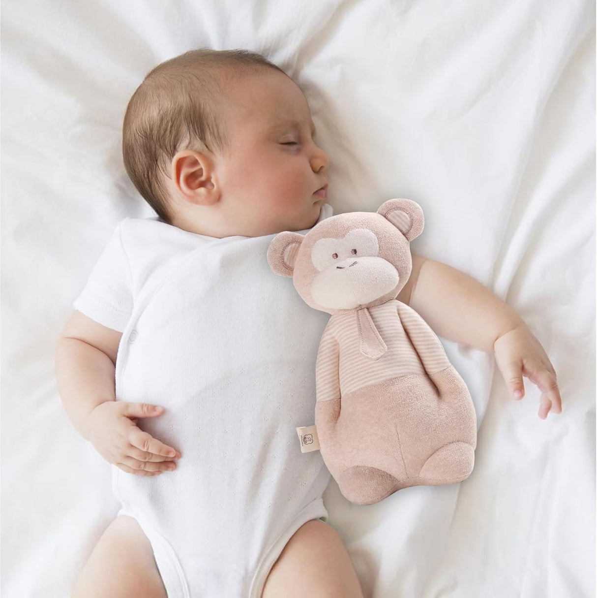 Juguete de peluche COTTONEBEBE, música de cuna, mono