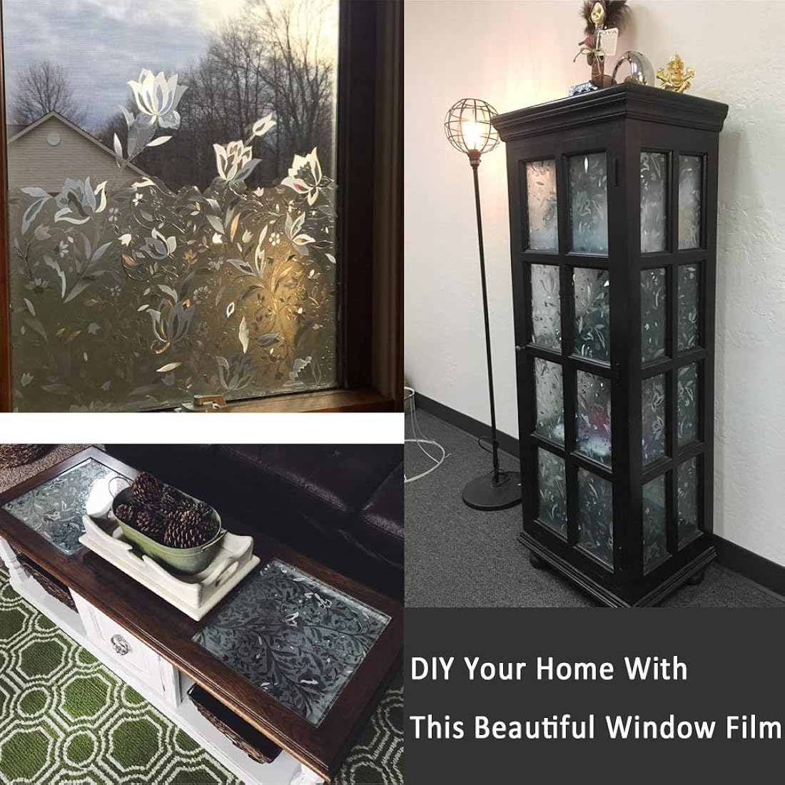 Película decorativa para ventana, película de privacidad