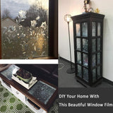 Película decorativa para ventana, película de privacidad