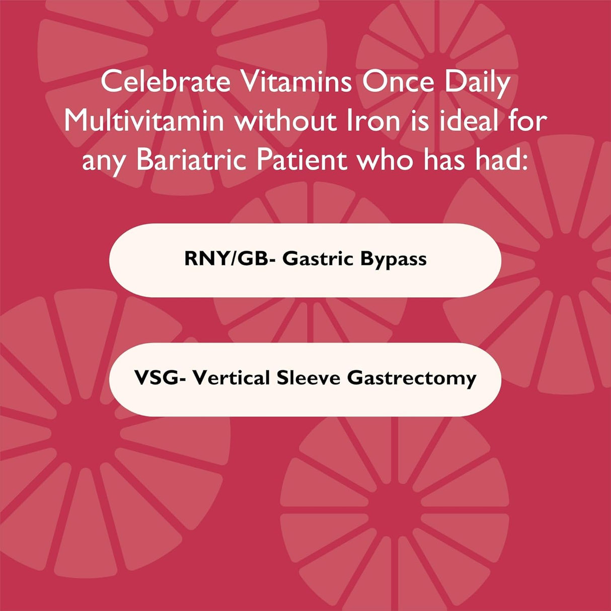 Multivitaminas Bariátricas CelebrateONE - Iron Free, 30 Tablet