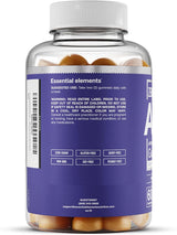 Essential Elements Gomitas de vinagre de sidra de manzana ACV sin azúcar de &#34;The Mother&#34; - Gomitas veganas ACV de origen natural con ácido fólico y vitamina B12, 60 unidades