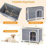 Casa para perros para exteriores no requiere herramientas