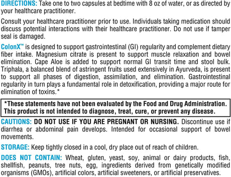 Suplemento ColonX Apoya la motilidad gastrointestinal 60 cáp