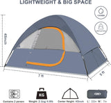 Tienda de Camping 2 Personas, Carpa Impermeable, Modelo Dome