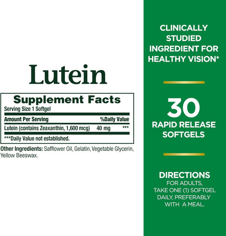 Nature  Bounty Píldoras de luteína, suplementos y vitaminas