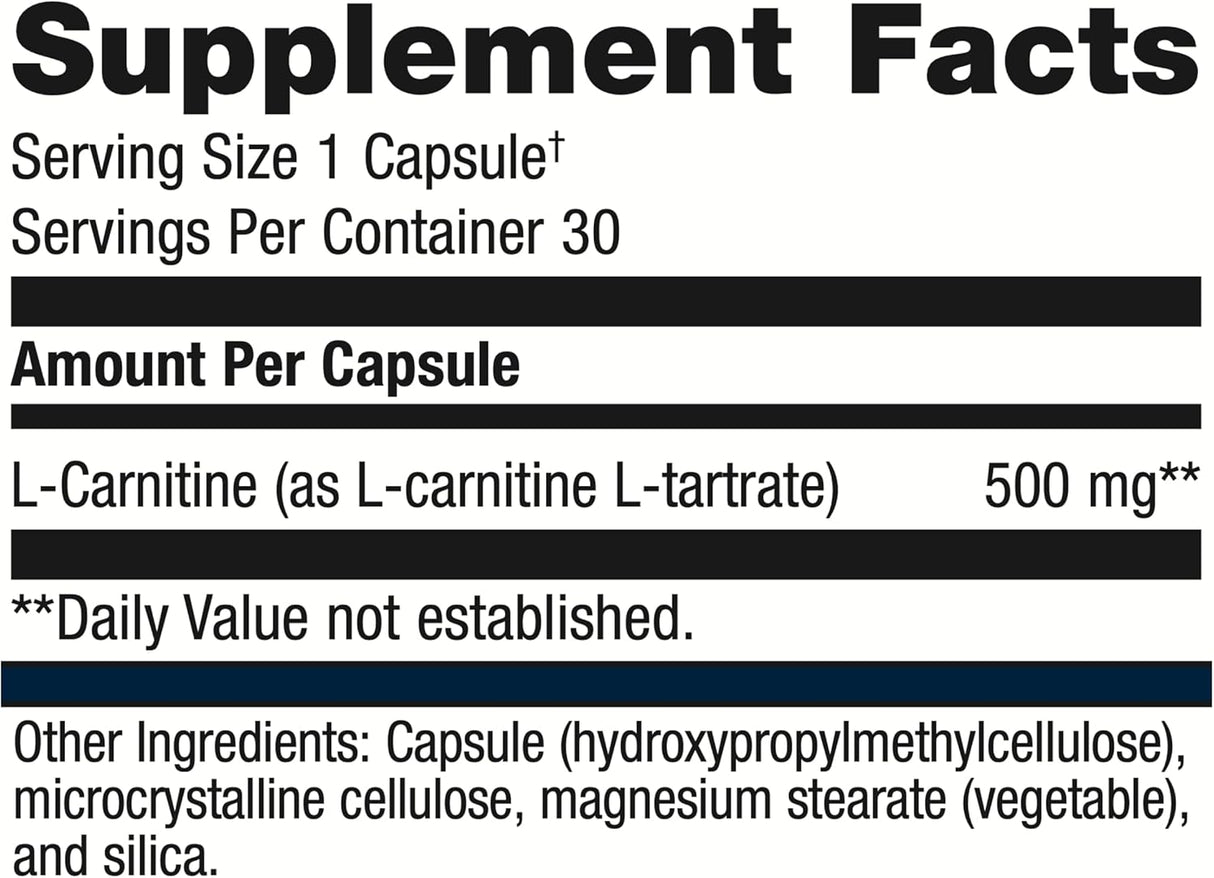 L-Carnitina Metagenics - Suplemento para Metabolismo Graso 30 Serv.