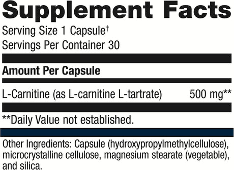 L-Carnitina Metagenics - Suplemento para Metabolismo Graso 30 Serv.