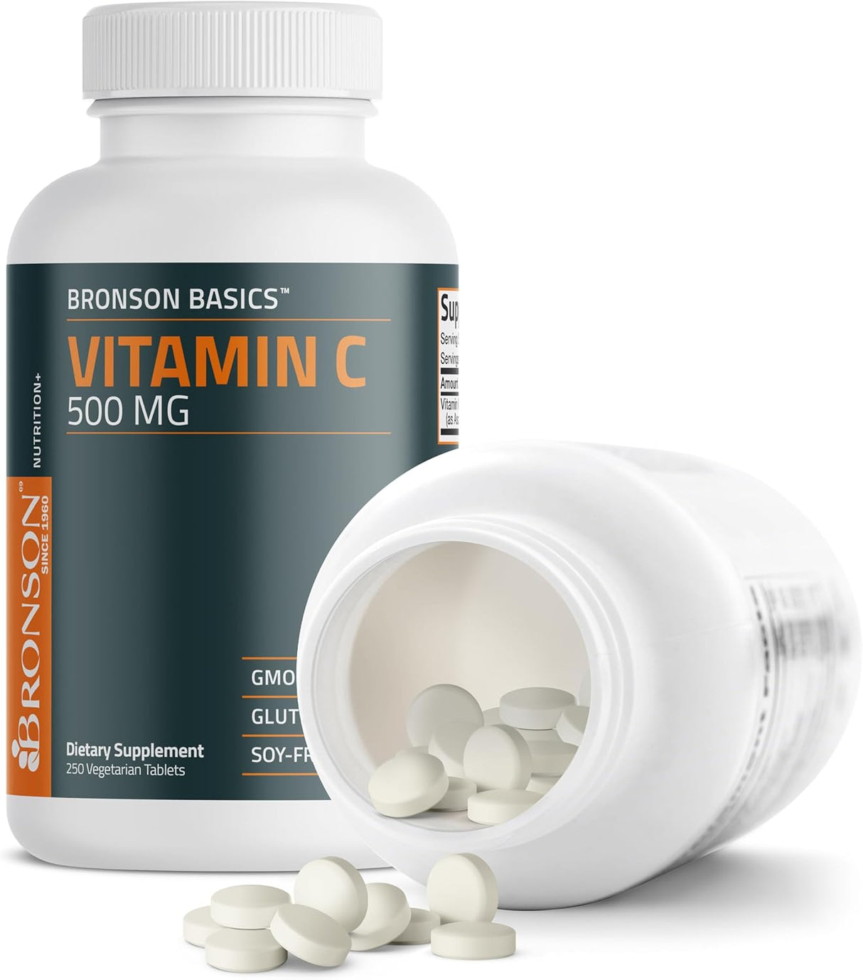 Bronson Vitamina C 500 MG Apoyo Inmunológico 250 Tabletas