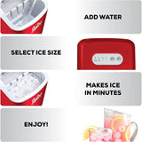 Máquina de Hielo Igloo 26-lb, 9 Cubos en 7 Min, Modelo Automático