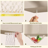 Hamaca Frutal Macramé - Cesta Colgante para Cocina - Modelo 4G