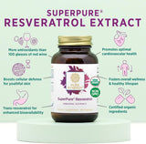 Suplemento antioxidante orgánico Extracto de resveratrol 60