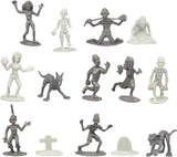 Figuras de Acción Zombie - Cubo de 100 Zombies, 14 Diseños Únicos