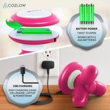 Masajeador de Mano Mini - Potente Vibración - 2 Modos de Poder