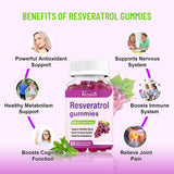 Suplemento Gomitas de resveratrol de alta pureza 120 gomitas