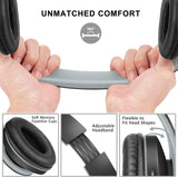 Auriculares ZIHNIC Bluetooth Plegables, Inalámbricos y Con Cable