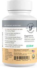 Freeda Vitamina B Compleja Sin Ácido Fólico 250 Cápsulas