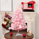 Árbol de Navidad Artificial 2FT Mini con Base Plástica Flocked