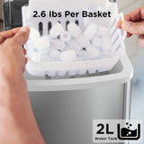 Máquina de Hielo Silonn, 9 Cubos en 6 Min, Autolimpiante