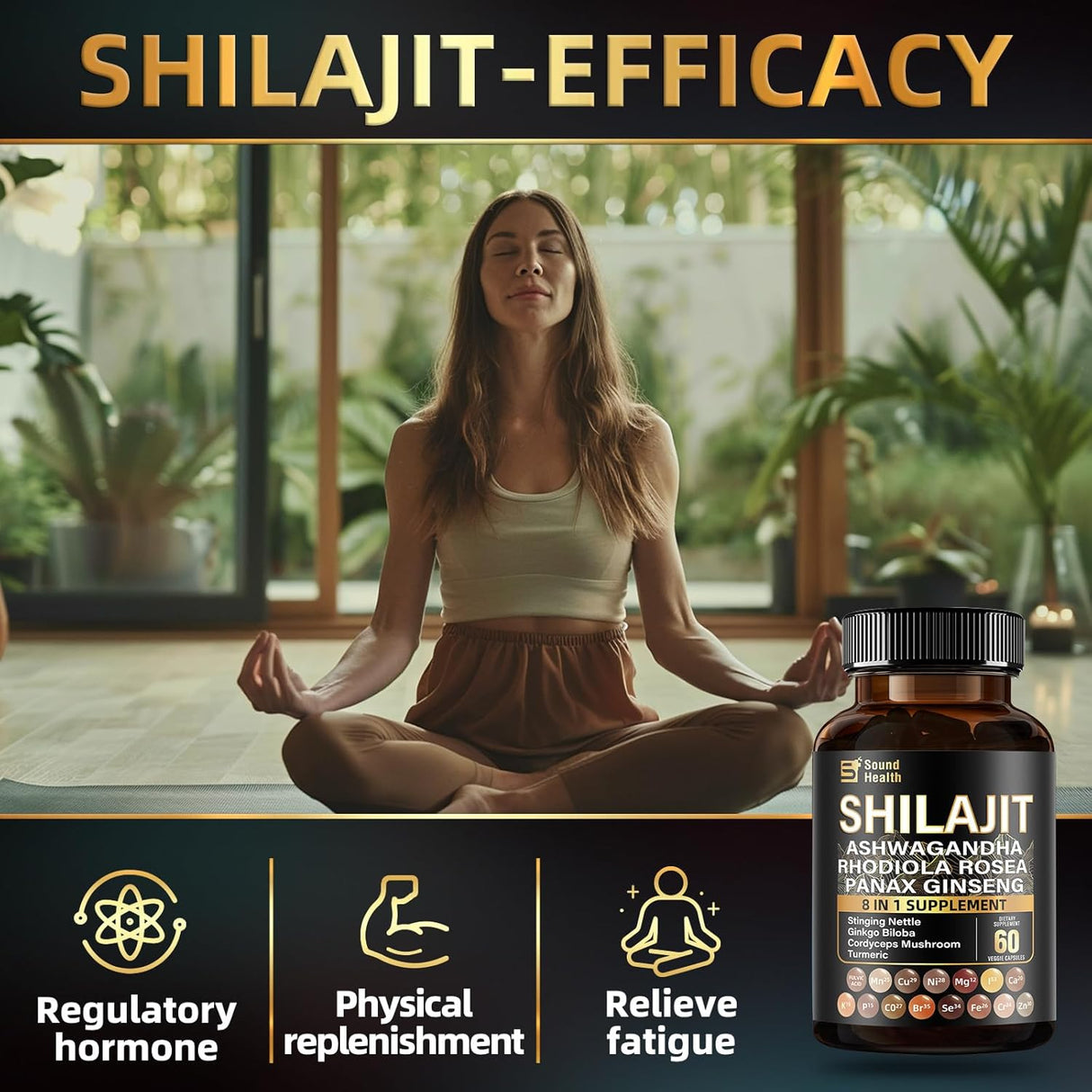Moss Orgánico Irlandés y Shilajit - 2x60 Cápsulas