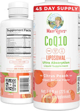 Vitamina líquida CoQ10 para salud cardíaca vegano sin OMG